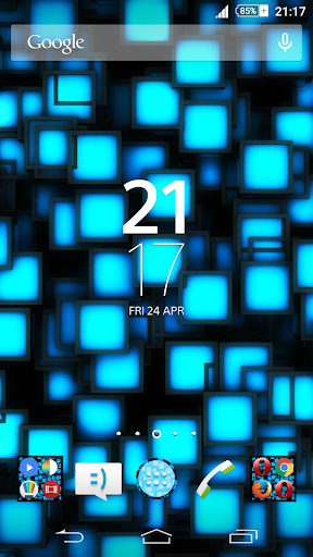 Xperien Theme Neon Blue