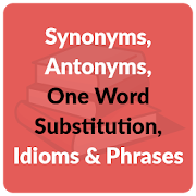 Synonyms, Antonyms, One Word Substitution, Idioms  Icon