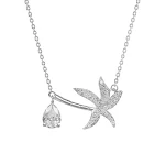Maple Leaf Necklace Silver