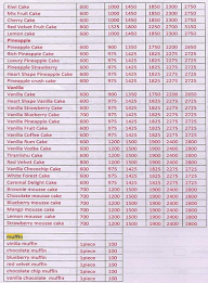 Cakes24Seven menu 2