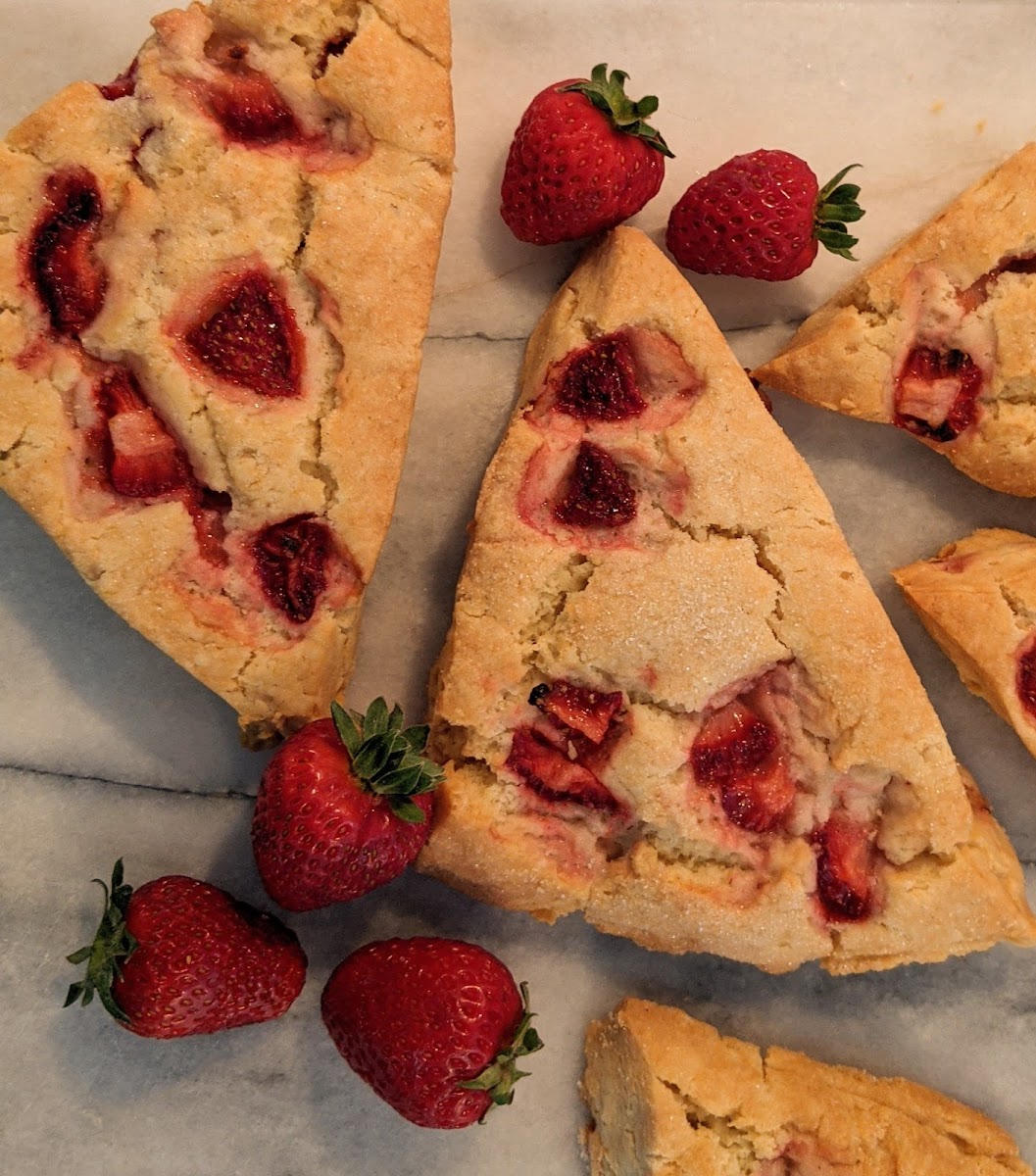 strawberry scones