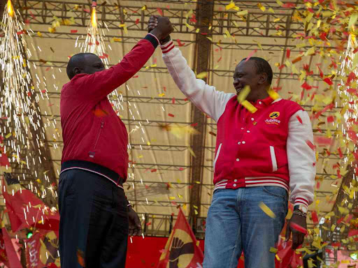 President Uhuru Kenyatta and Deputy President William Ruto launch the Jubilee Party at Kasarani Stadium, Nairobi County