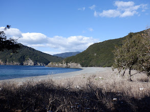 海岸に到着