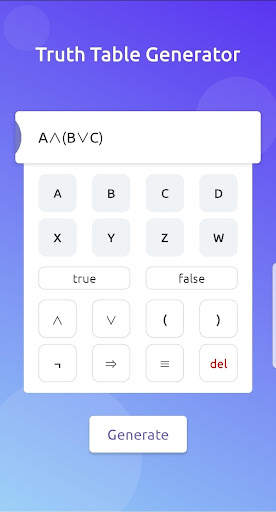 Truth Table Generator  Step by step