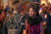 Nomzamo Mbatha in a scene from 'Coming 2 America', in which she played the role of Mirembe.