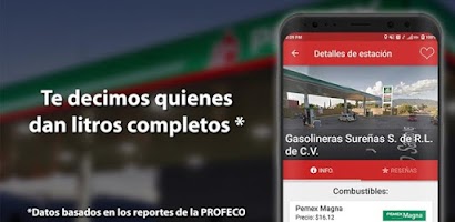 Gasolina México App Screenshot