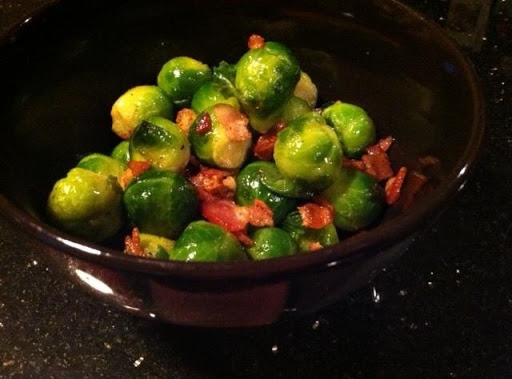 A DELICIOUS WAY TO GET UR KIDS TO TRY BRUSSEL SPROUTS :)