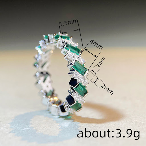Title 1, Womens Geometric Zircon Ring Fashion Jewelry S...