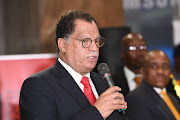 Dr Danny Jordaan during the Banyana Banyana Arrival Press Conference at OR Tambo International Airport on December 02, 2018 in Johannesburg, South Africa. 