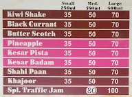 Vinod Juice & Shake menu 2