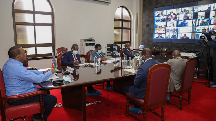 The progress report was presented by Kakamega Governor Wycliffe Oparanya who is also the current Chairperson of the Council of Governors.