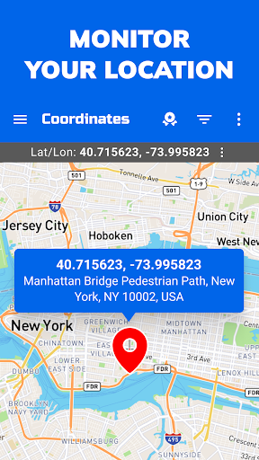 Screenshot GPS Coordinates Locator Map