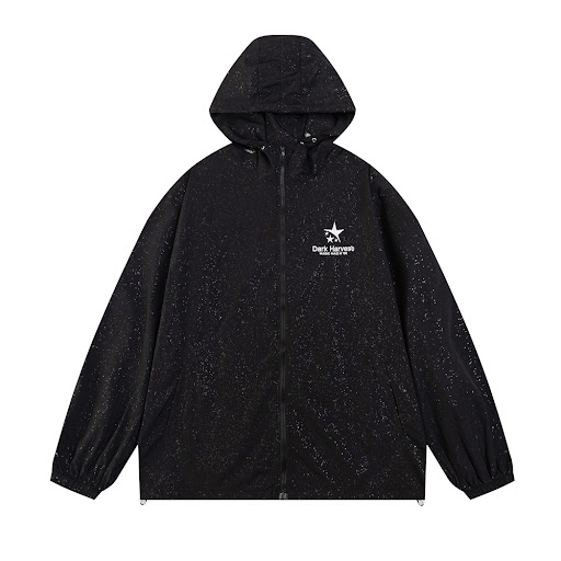 Title 2, Mens Starry Embroidered Letters Sun Protection...