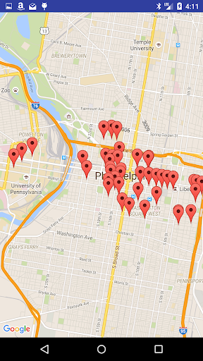 Motorcycle Parking Map Philly