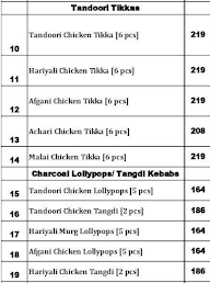 Charcoal Chicken menu 2