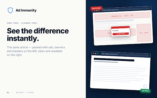 AdImmunity - Ad Blocker & Privacy screenshot 1
