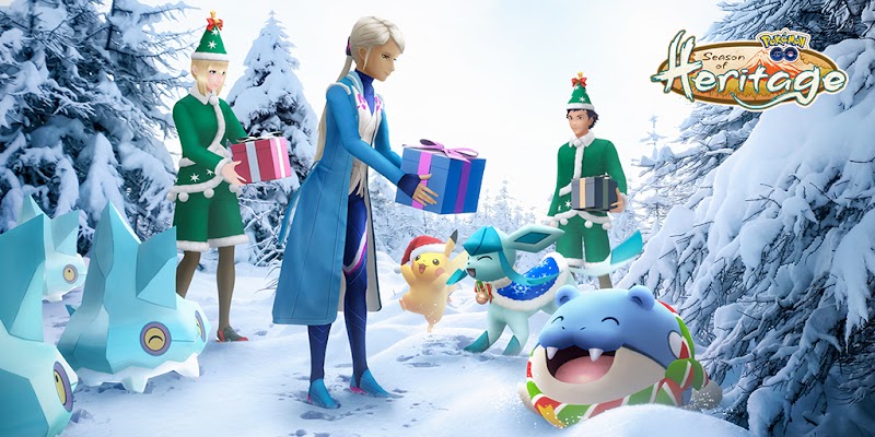 Blanche receiving gifts from trainers in holiday outfits