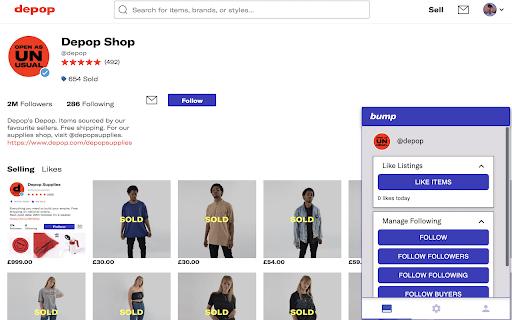 Depop Bot - Bump | Refresh your Listings