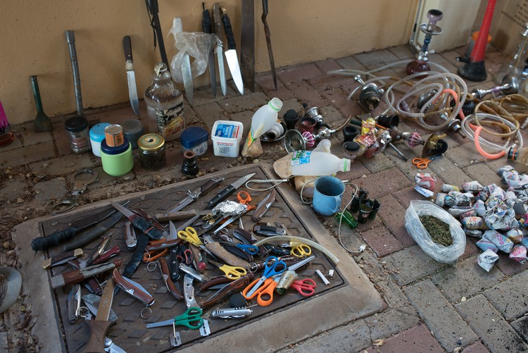 Operation Wanya Tsotsi confiscate large numbers of weapons, drugs and drug memorabilia, which they usually hand over to police on a quarterly basis.