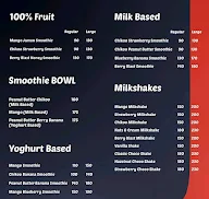 BaHa Smoothies & Shakes menu 1