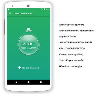 Smart Antivirus Pro Anti-spyware Anti-malware 2018 1 APK + Мод (Бесконечные деньги / профессионал) за Android