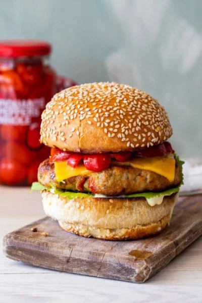 Indian Spiced Chicken Burger