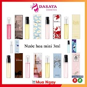 Nước Hoa Nữ Mini 3Ml Thơm Lâu Nội Địa Trung Dạng Xịt Ngọt Ngào Sang Chảnh Bỏ Túi Cầm Tay Nhỏ Xinh Tiện Lợi Dasata