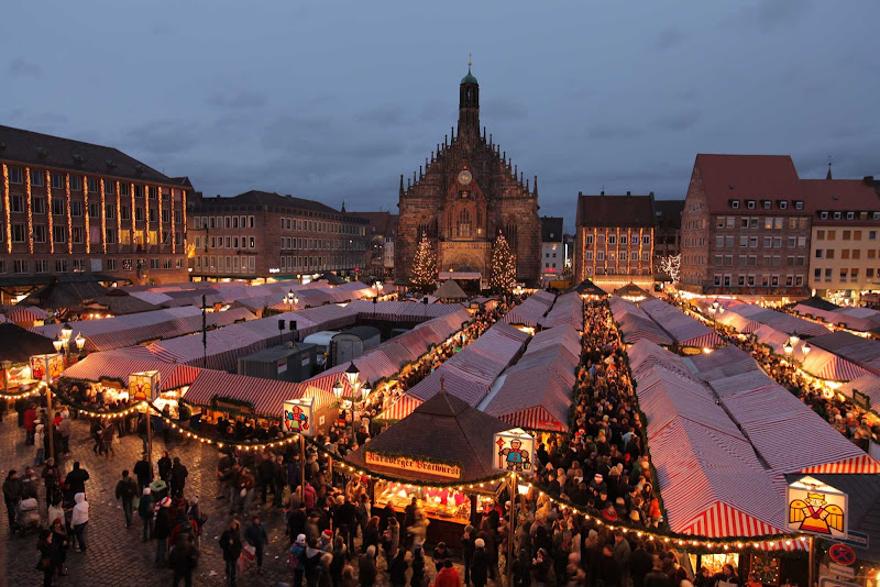 Nuremberg is well known for its Christmas Market, with Christmas decorations and local delicacies.