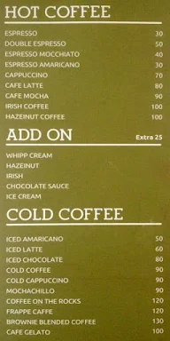 Choco Magic menu 1