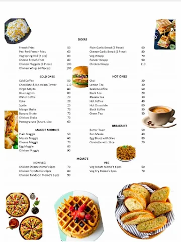 The Cafe Nirvana 11:11 menu 