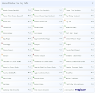 Nother Fine Day Cafe menu 2