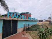 Derelict entrance to the pool