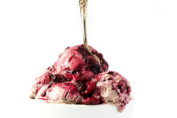 Strawberry Ice Cream with Berry Swirl | Vegan, No-Churn
