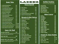 Lazeez menu 1