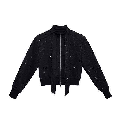 Title 9, Stand Collar Sweater Suit Tie Stitching Jacket....