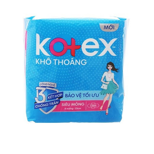 Băng vệ sinh Kotex Style siêu mỏng cánh 8 miếng