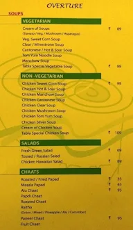 Tabla Multicuisine Restaurant menu 7