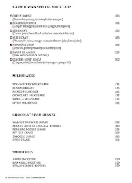 Kalm Downn Bistro Lounge menu 6