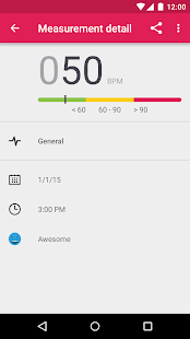 Runtastic Heart Rate Monitor & Pulse Checker Screenshot