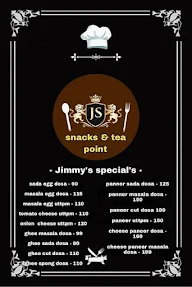 Jimmy & Sweety's Snacks & Tea Point menu 2