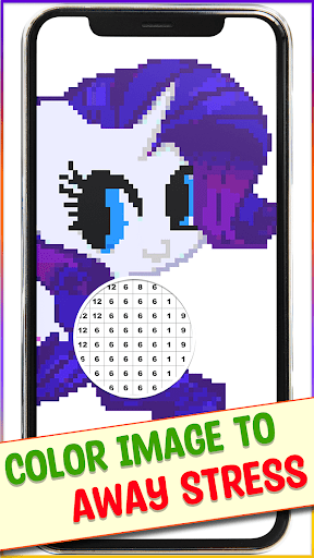 Screenshot Pony Pixel Art Coloring Book