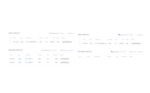 Zerodha Kite Enhancements