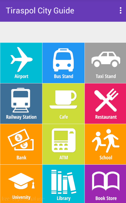 Tiraspol City Guide Screen 1