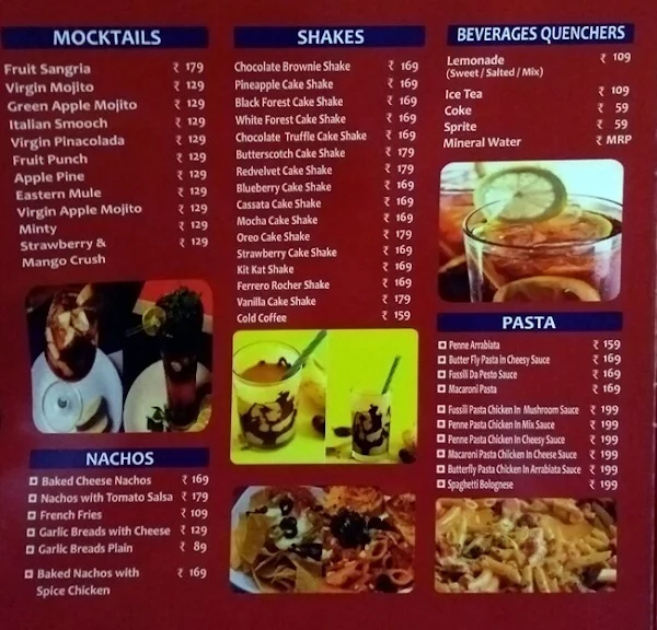 FrenZone menu 