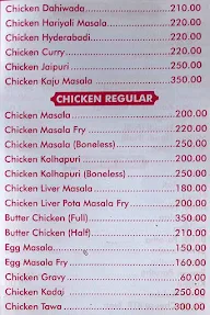 Sai Prasad menu 8