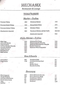 MECHANIX Restaurant & Lounge menu 4