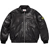 supreme®/stone island® leather bomber jacket fw23