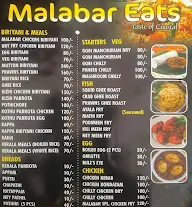 Malabar Eats menu 1