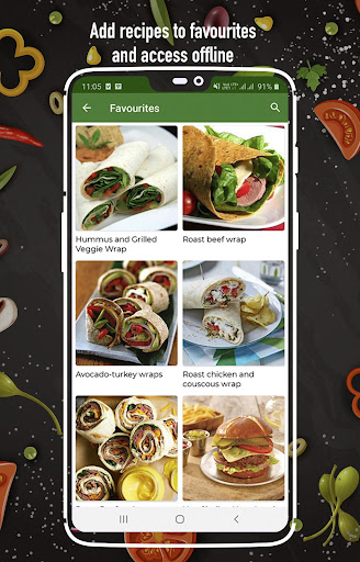 Screenshot Sandwich Recipes