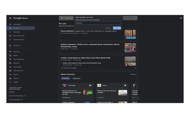 Google News Filter Preview image 0